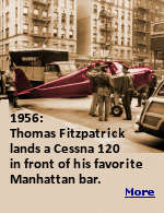 Thomas Fitzpatrick stole a plane from a New Jersey airport and landed it in front of his favorite Manhattan bar. He repeated the stunt two years later.